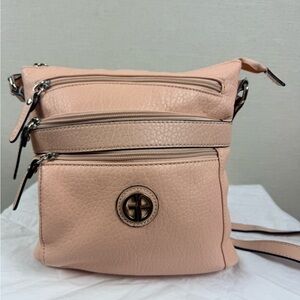 Giani Bernini blush pink crossbody bag.